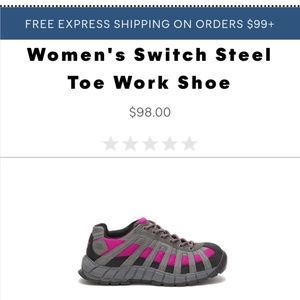 CAT steel toe work shoes